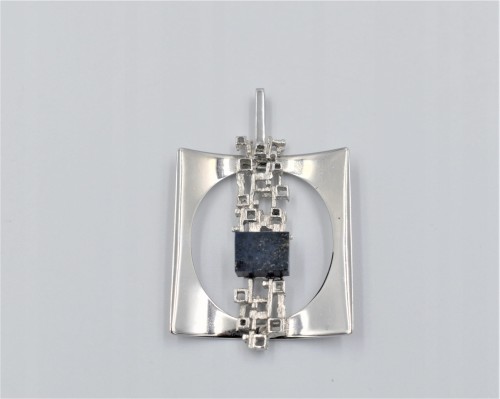 MODERN- WISIOR SREBRO- LAPIS LAZULI